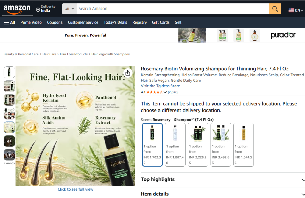 TGIDEAS Rosemary Shampoo Reviews: Does It Really Work for Hair Growth?